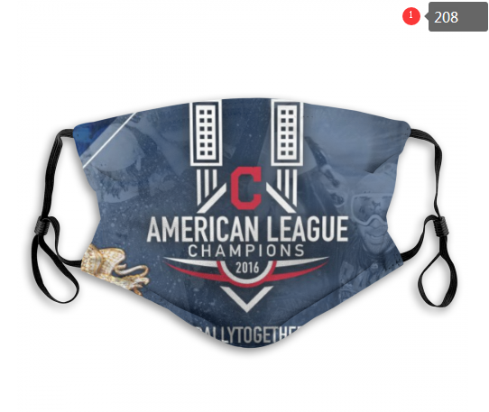 MLB Cleveland Indians #3 Dust mask with filter->mlb dust mask->Sports Accessory